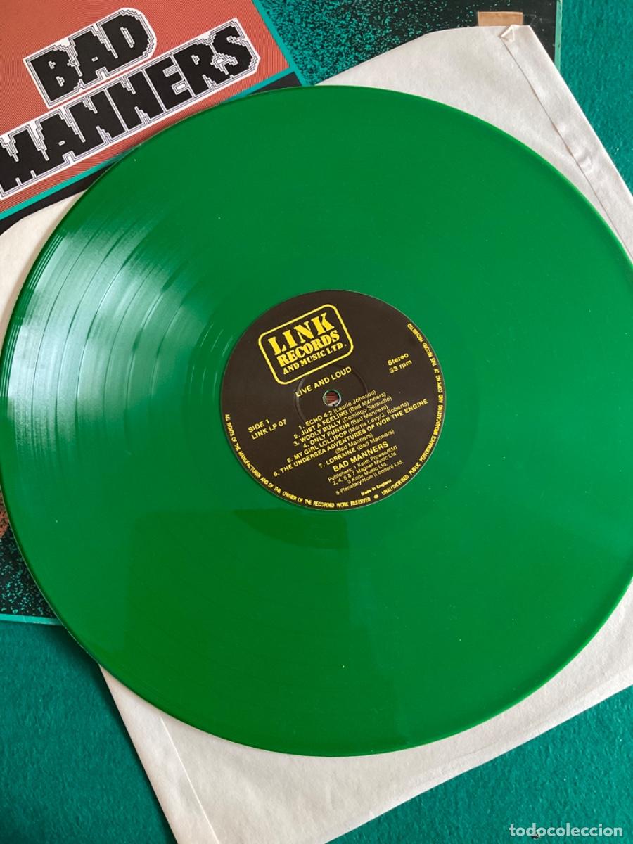 Discos de vinilo: BAD MANNERS Live and loud lp - Foto 3