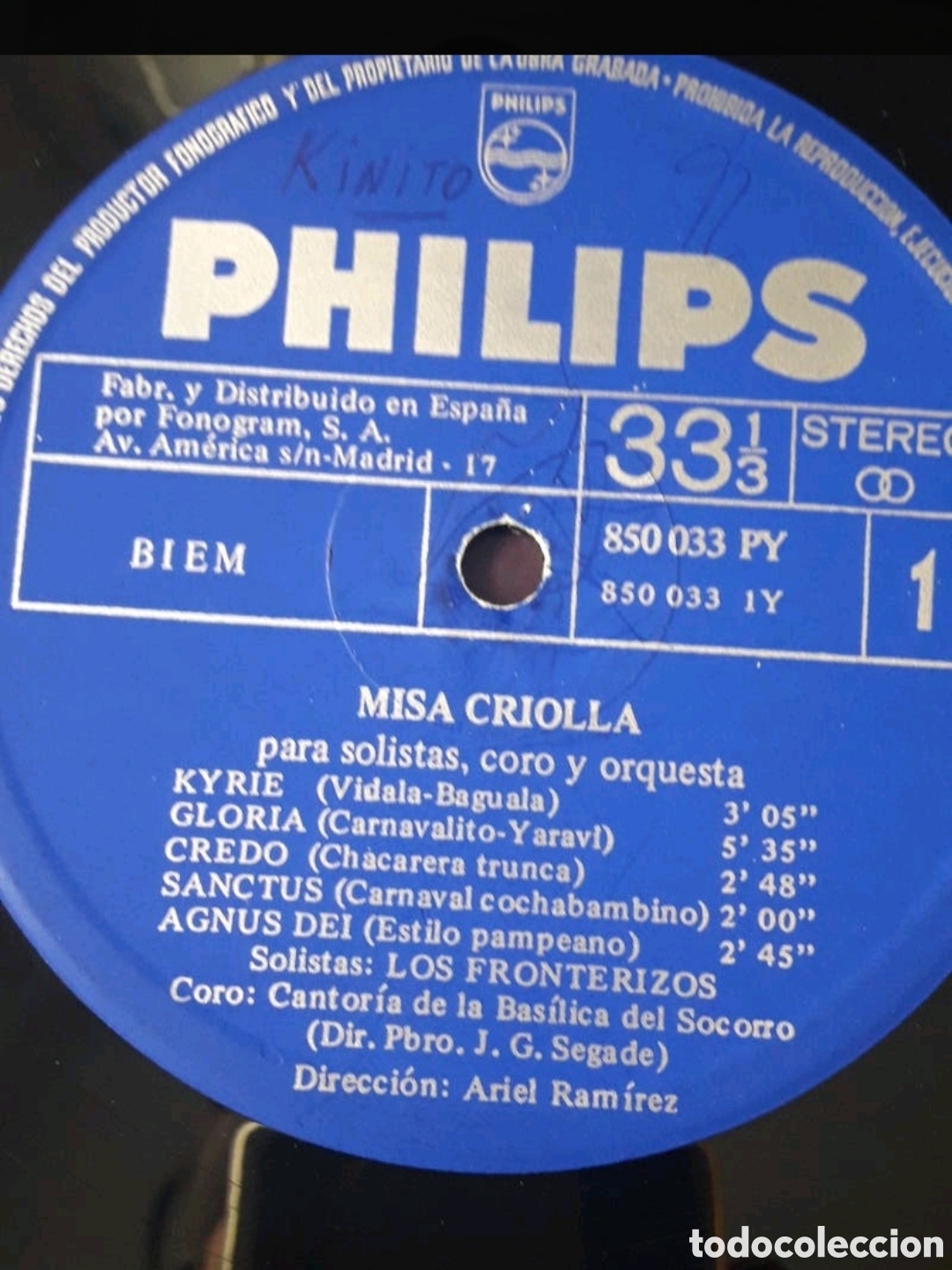 Discos de vinilo: Lp Misa Luba. Misa Criolla - Foto 5