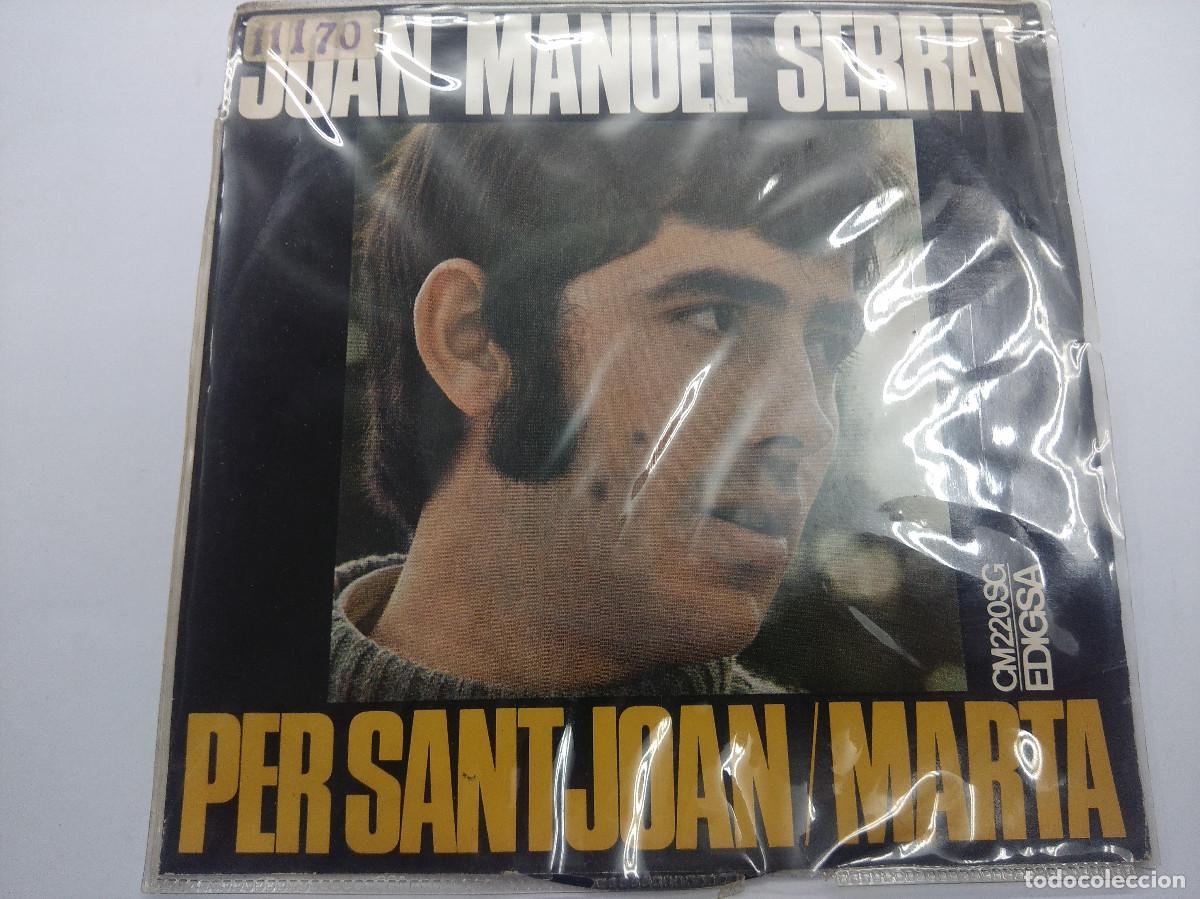 Discos de vinilo: JOAN MANUEL SERRAT/PER SANT JOAN/SINGLE. - Foto 1