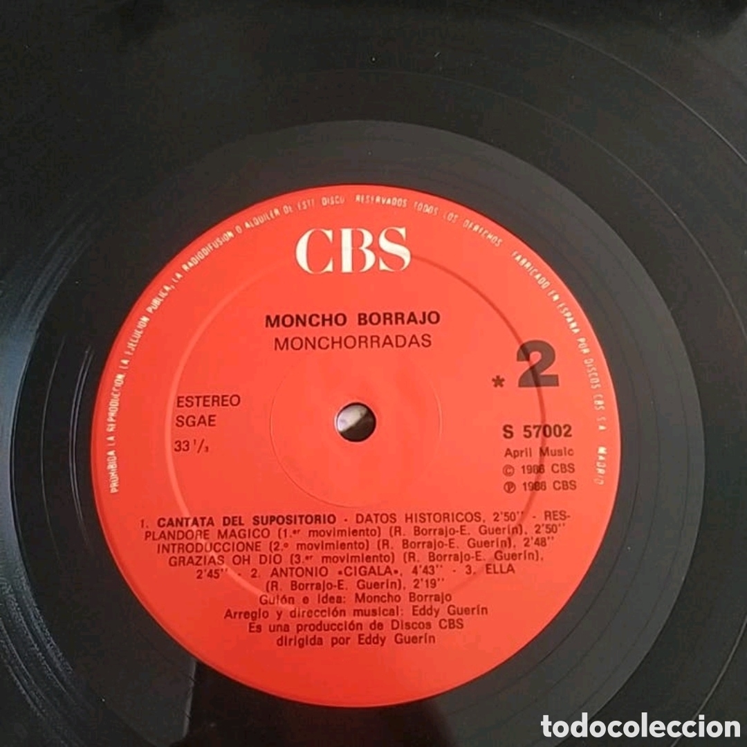 Discos de vinilo: Lp Moncho Borrajo. Monchorradas - Foto 4