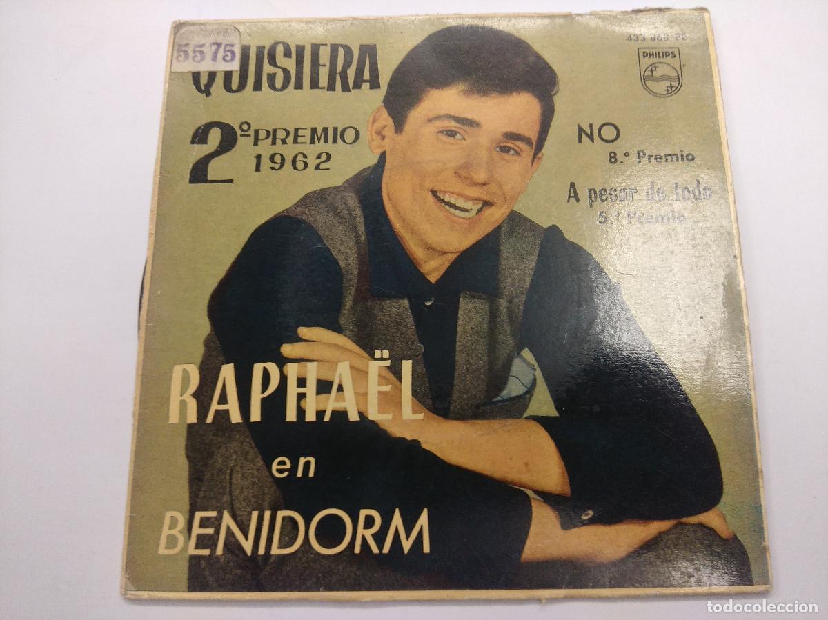 Discos de vinilo: RAPHAEL EN BENIDORM/QUISIERA/SINGLE. - Foto 1