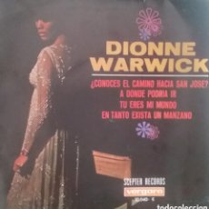 Discos de vinilo: DIONNE WARWICK. EP. SELLO VERGARA. EDITADO EN ESPAÑA. AÑO 1968
