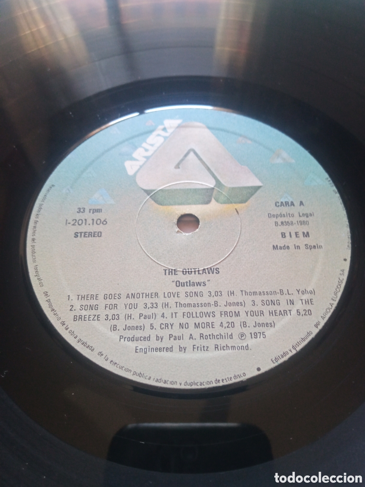 Discos de vinilo: The Outlaws - Outlaws Vinilo Lp - Foto 5