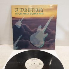 Discos de vinilo: GUITAR HITSTORY / 50 GREATEST GUITAR HITS / LP-CLASH-1990 / MBC. ***/***. Lote 374659869