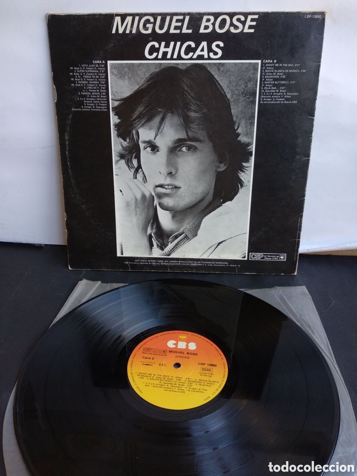 Discos de vinilo: *MIGUEL BOSE, CHICAS, ARIOLA, 1979 - Foto 2