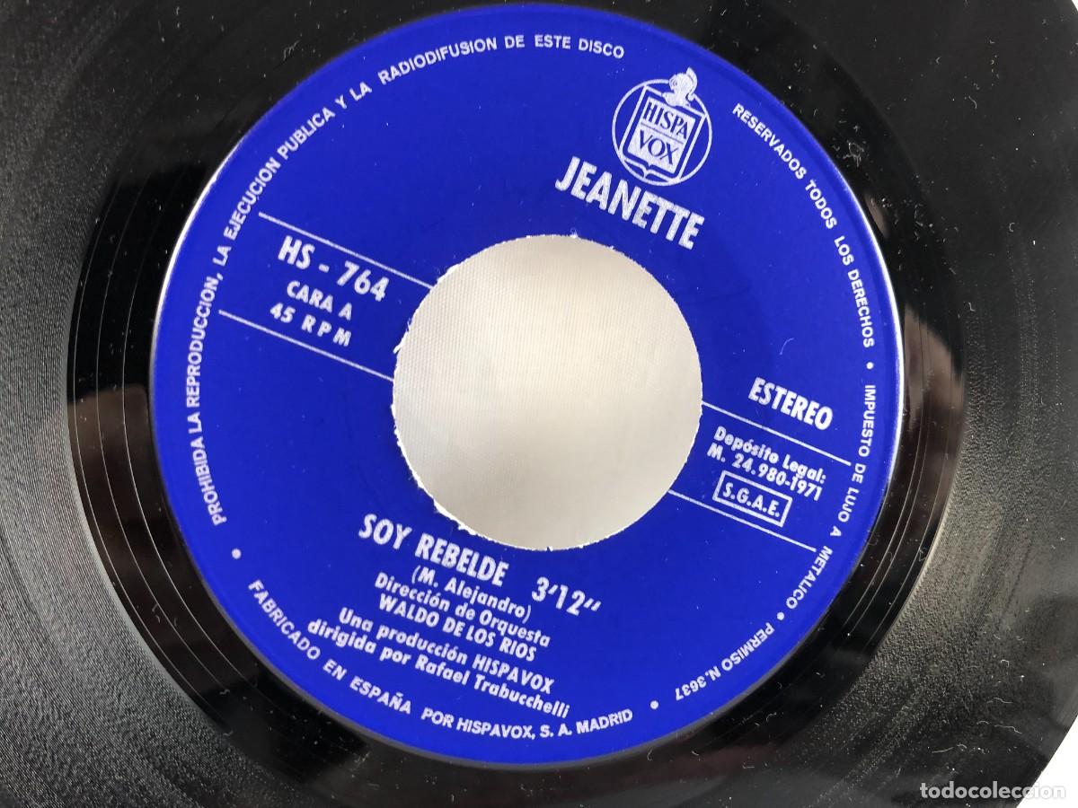 Discos de vinilo: JEANETTE. SOY REBELDE. HISPAVOX 1971 - Foto 4