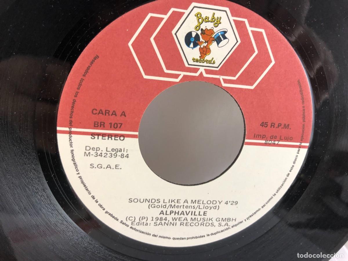 Discos de vinilo: ALPHAVILLE - SOUNDS LIKE A MELODY - SINGLE - 1984 - Foto 4