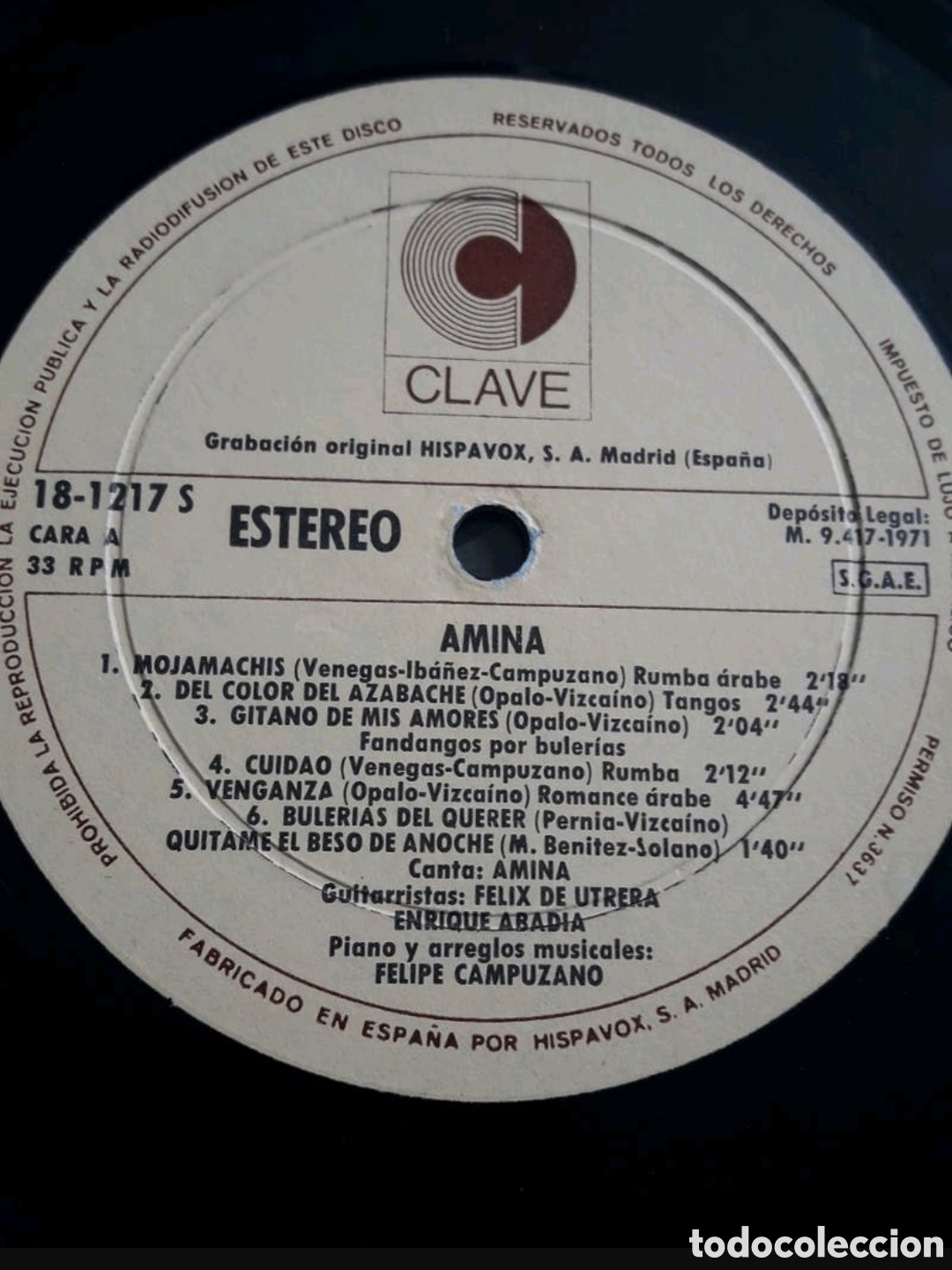 Discos de vinilo: Lp Amina. Mojamachis - Foto 3