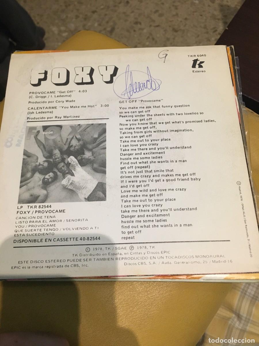 Discos de vinilo: Foxy &lrm;&ndash; Provocame - Foto 2