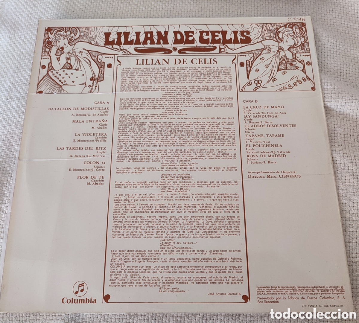 Discos de vinilo: Lilian de Celis Columbia C7048 - Foto 2