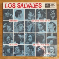 Discos de vinilo: SALVAJES - TODO NEGRO + 3 (EP) 1966. Lote 374788809