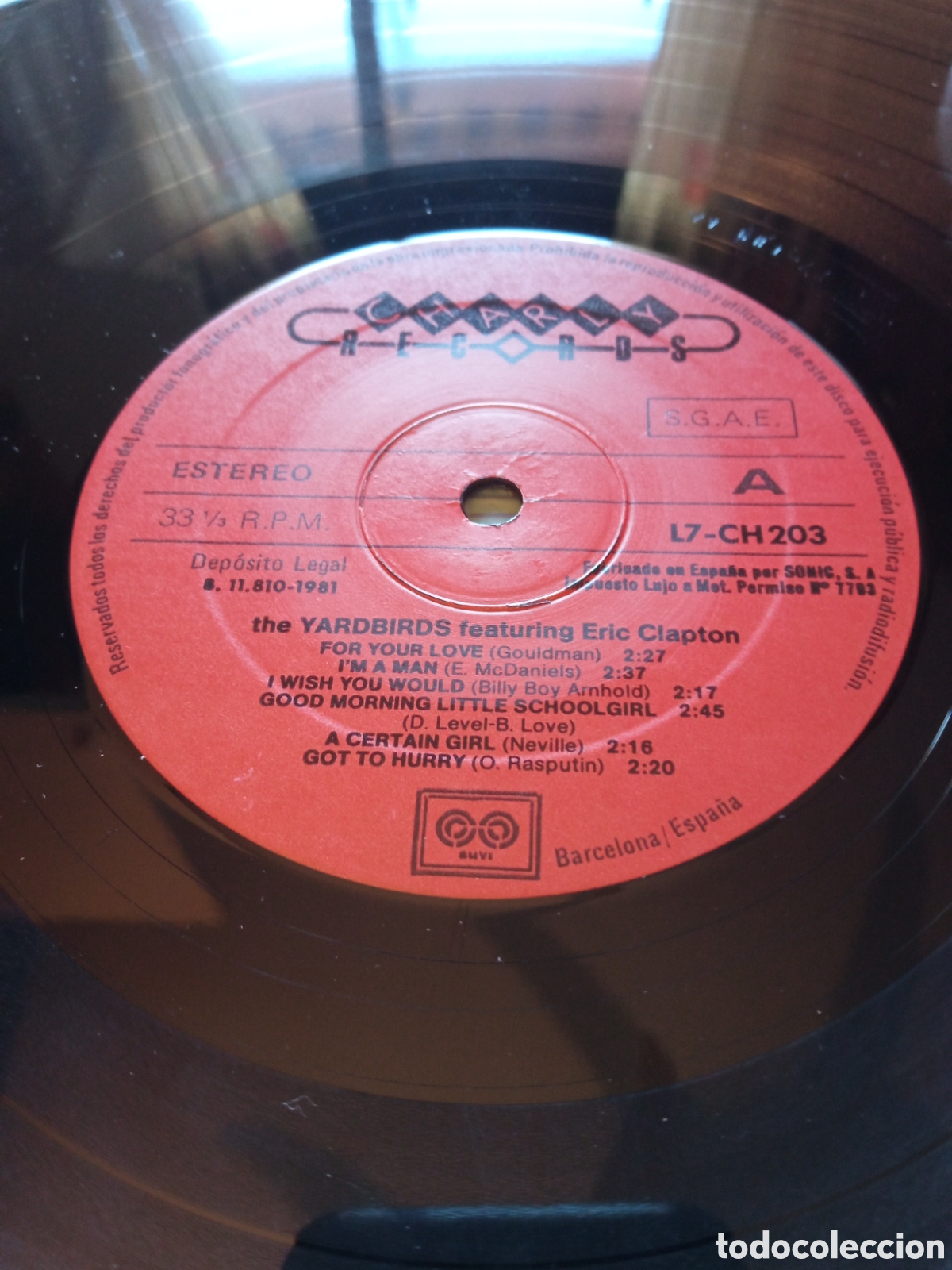 Discos de vinilo: The Yardbirds - Festuring Eric Clapton - Foto 4