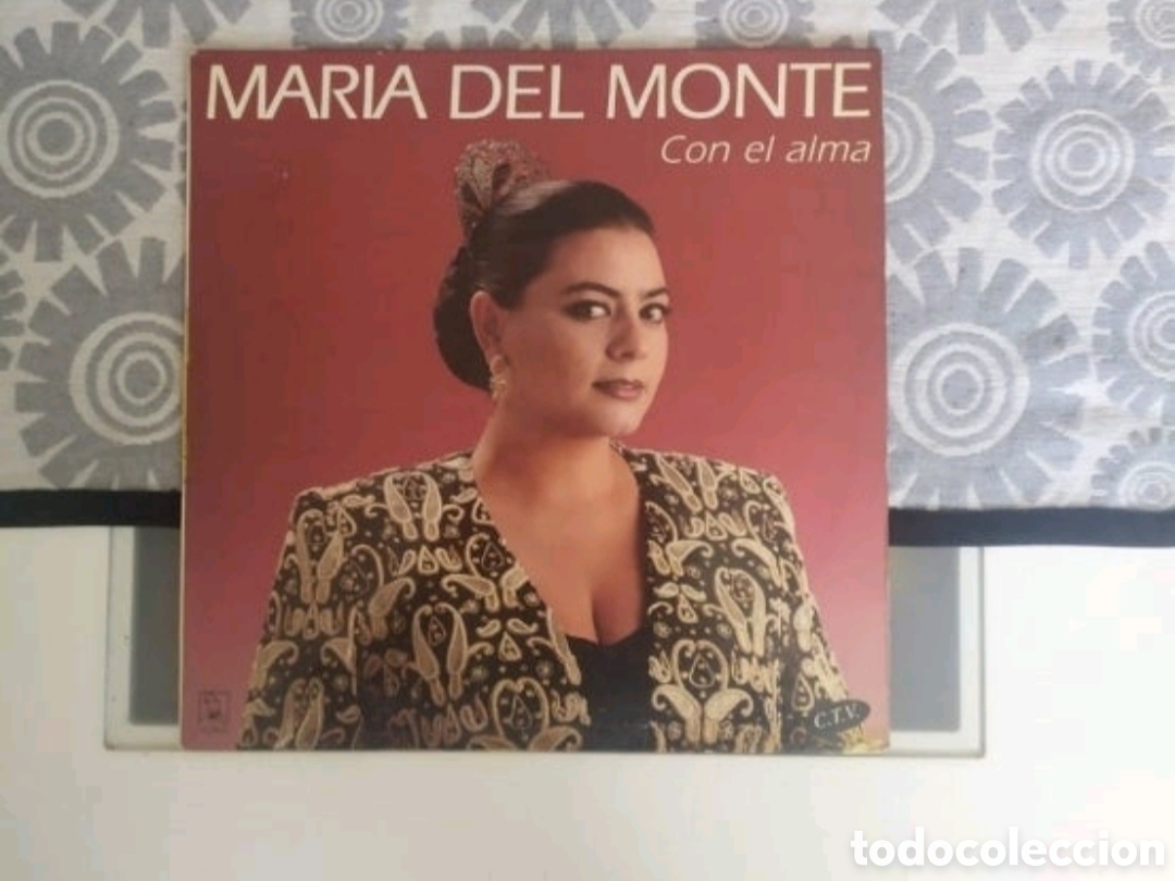 Discos de vinilo: Lp Mar&iacute;a del Monte. Con el alma - Foto 1