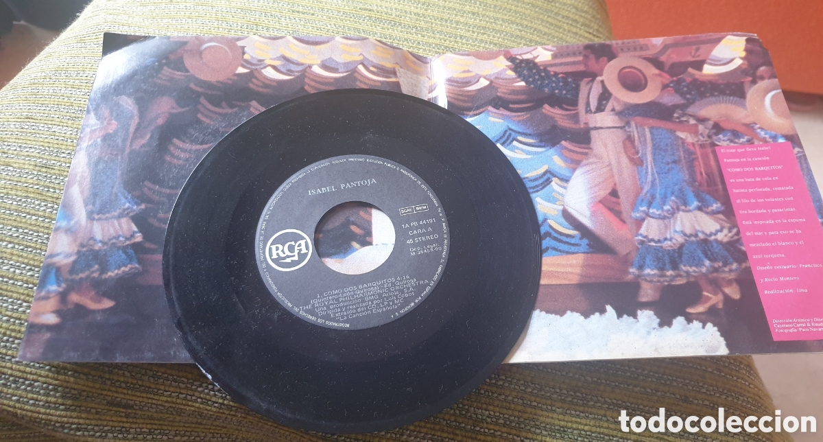 Discos de vinilo: Isabel pantoja - como dos barquitos - Foto 2