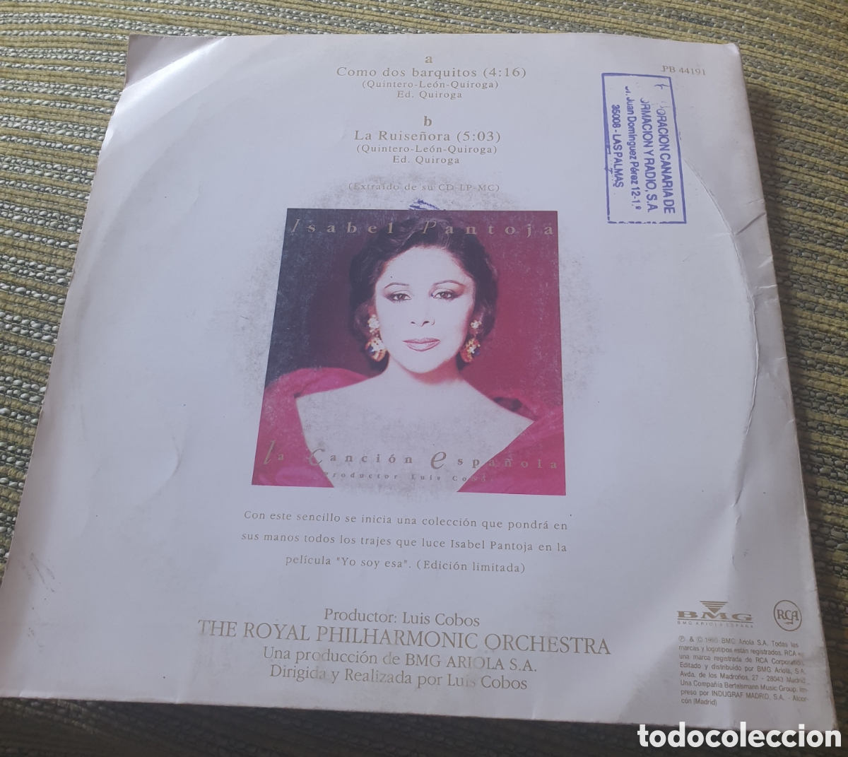 Discos de vinilo: Isabel pantoja - como dos barquitos - Foto 3