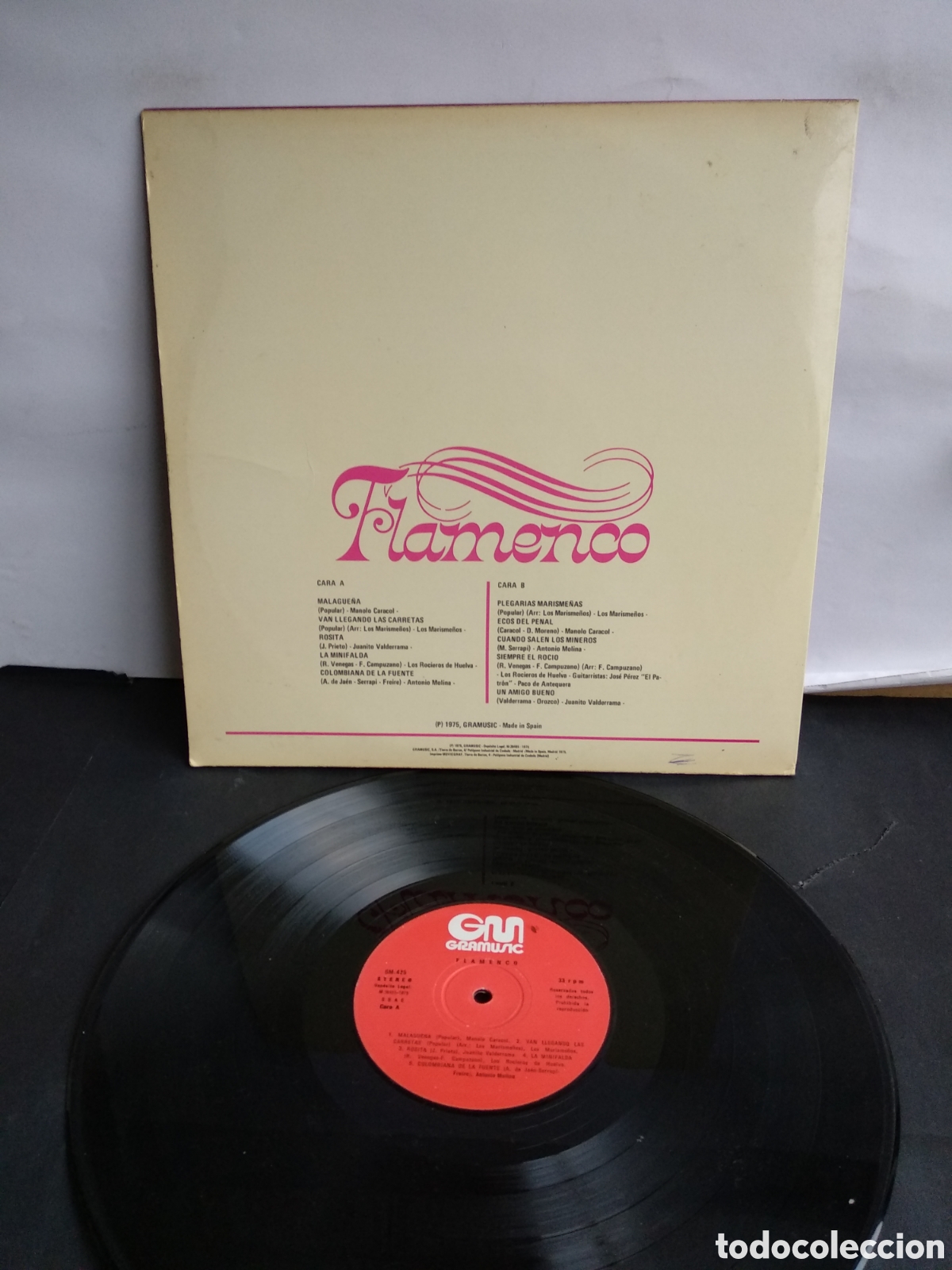 Discos de vinilo: *FLAMENCO, SPAIN, GRAMUSIC, 1975 - Foto 2