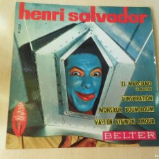 Discos de vinilo: HENRI SALVADOR, EP, MONSIEUR BOUM-BOUM + 3, AÑO, 1964, BELTER 51.332