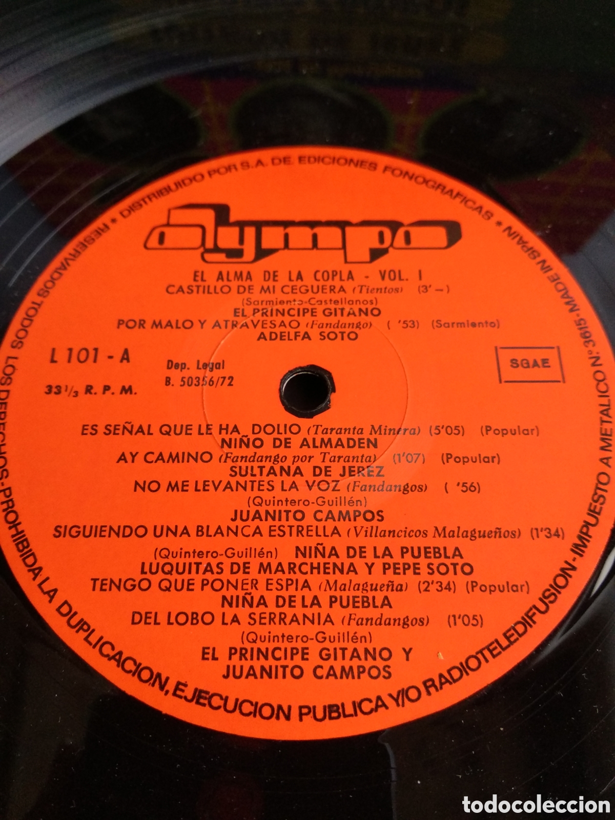 Discos de vinilo: *EL ALMA DE LA COPLA, SPAIN, OLYMPO, 1972 - Foto 4