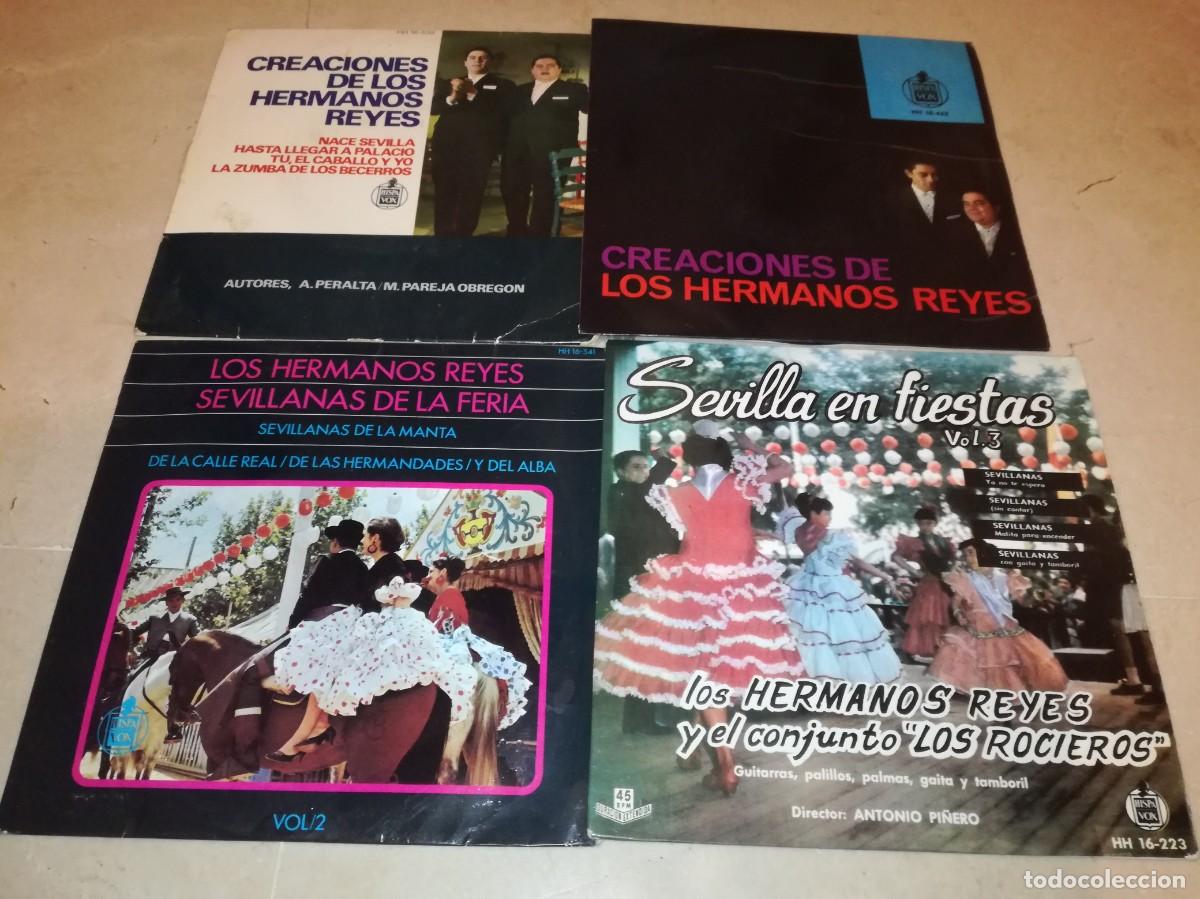 Discos de vinilo: LOTE DE 4 EPS DE LOS HERMANOS REYES - Foto 1