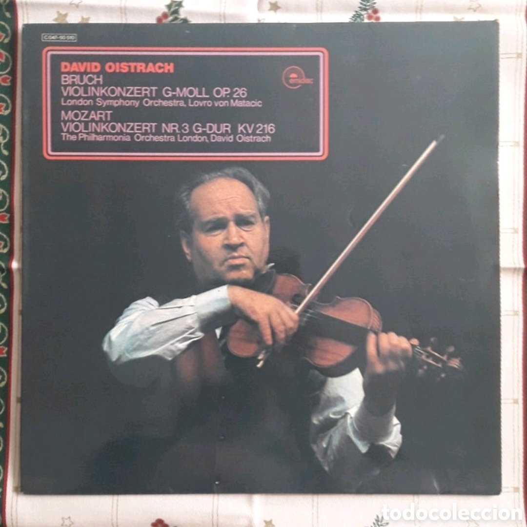 Discos de vinilo: Lp David Oistrach. Bruch / Mozart - Foto 1