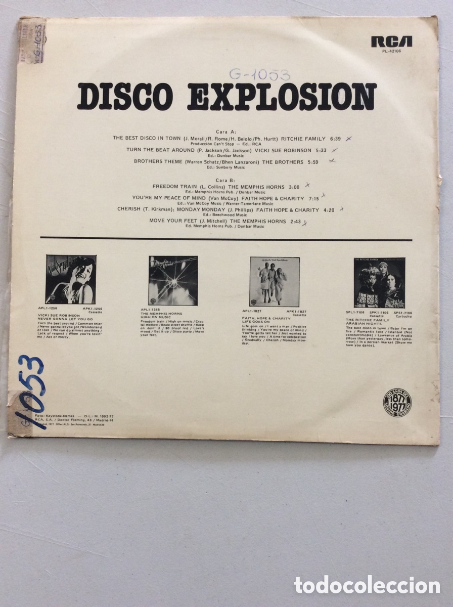 Discos de vinilo: Disco Explosion. - Foto 2