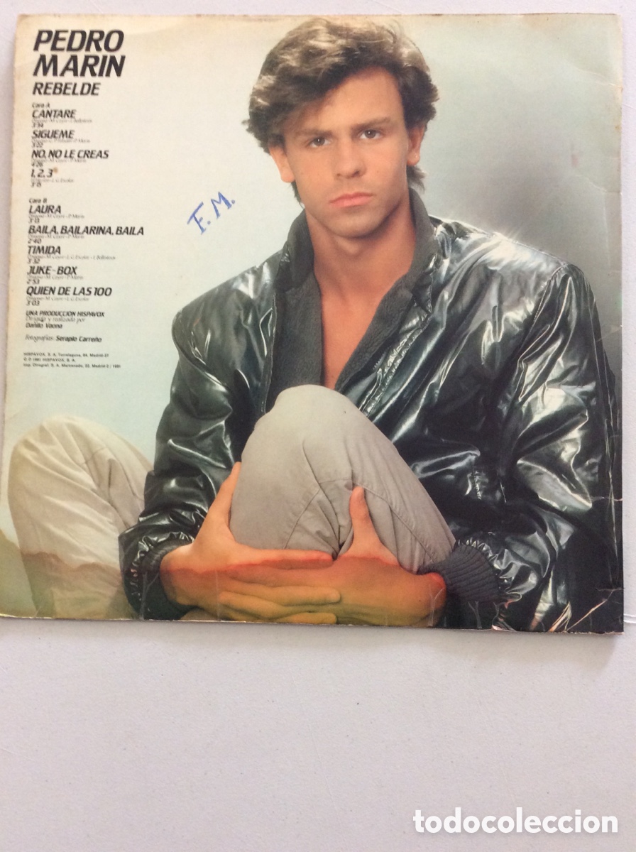 Discos de vinilo: Pedro Marin. Rebelde. - Foto 2