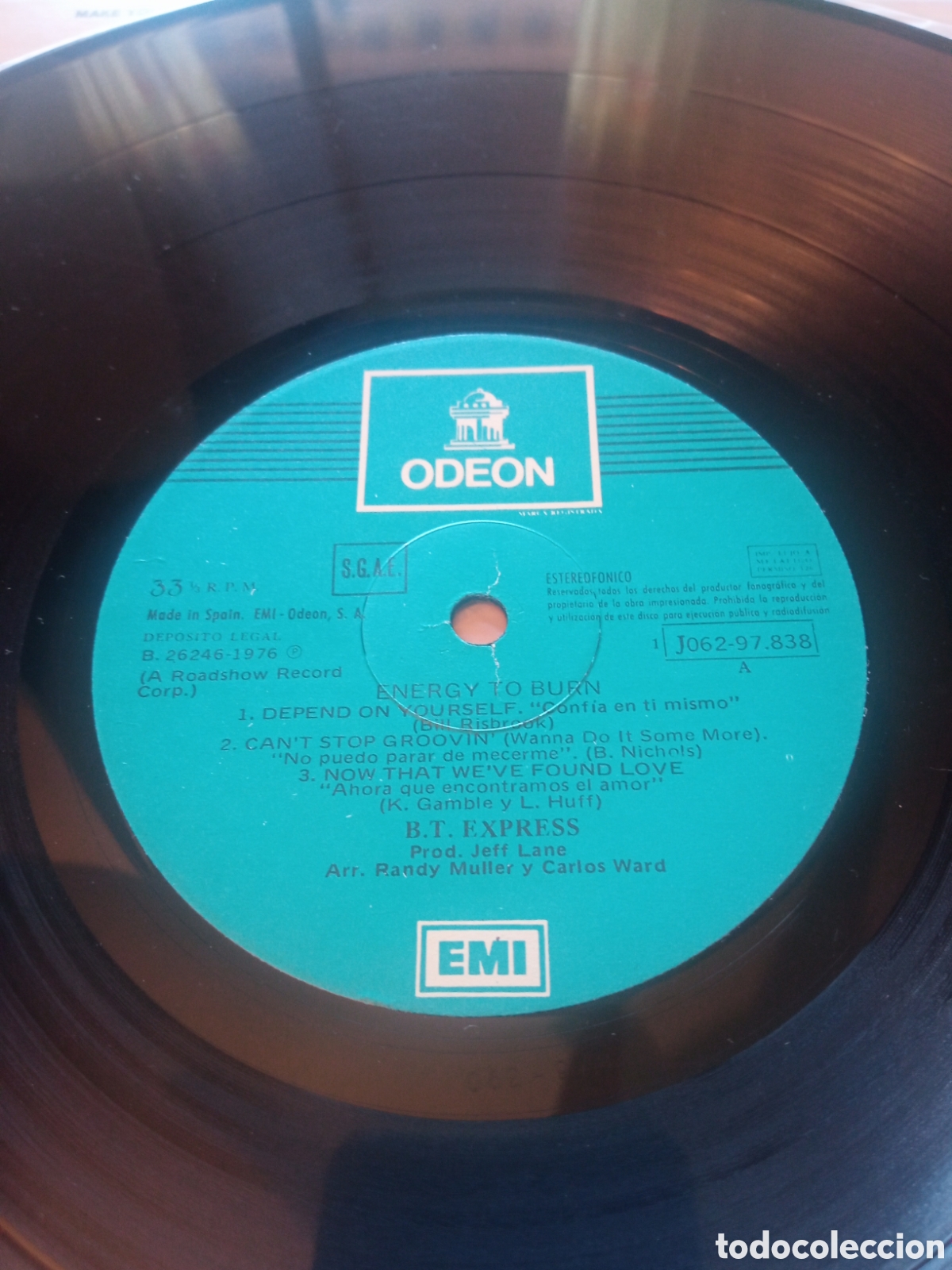 Discos de vinilo: B.T. Express - Energy to burn - Foto 3