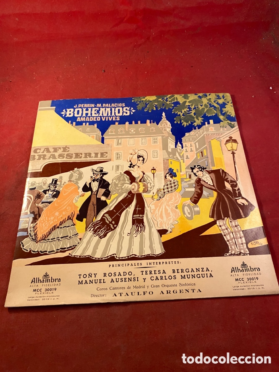 Discos de vinilo: BOHEMIOS AMADEO VIVES - Foto 1