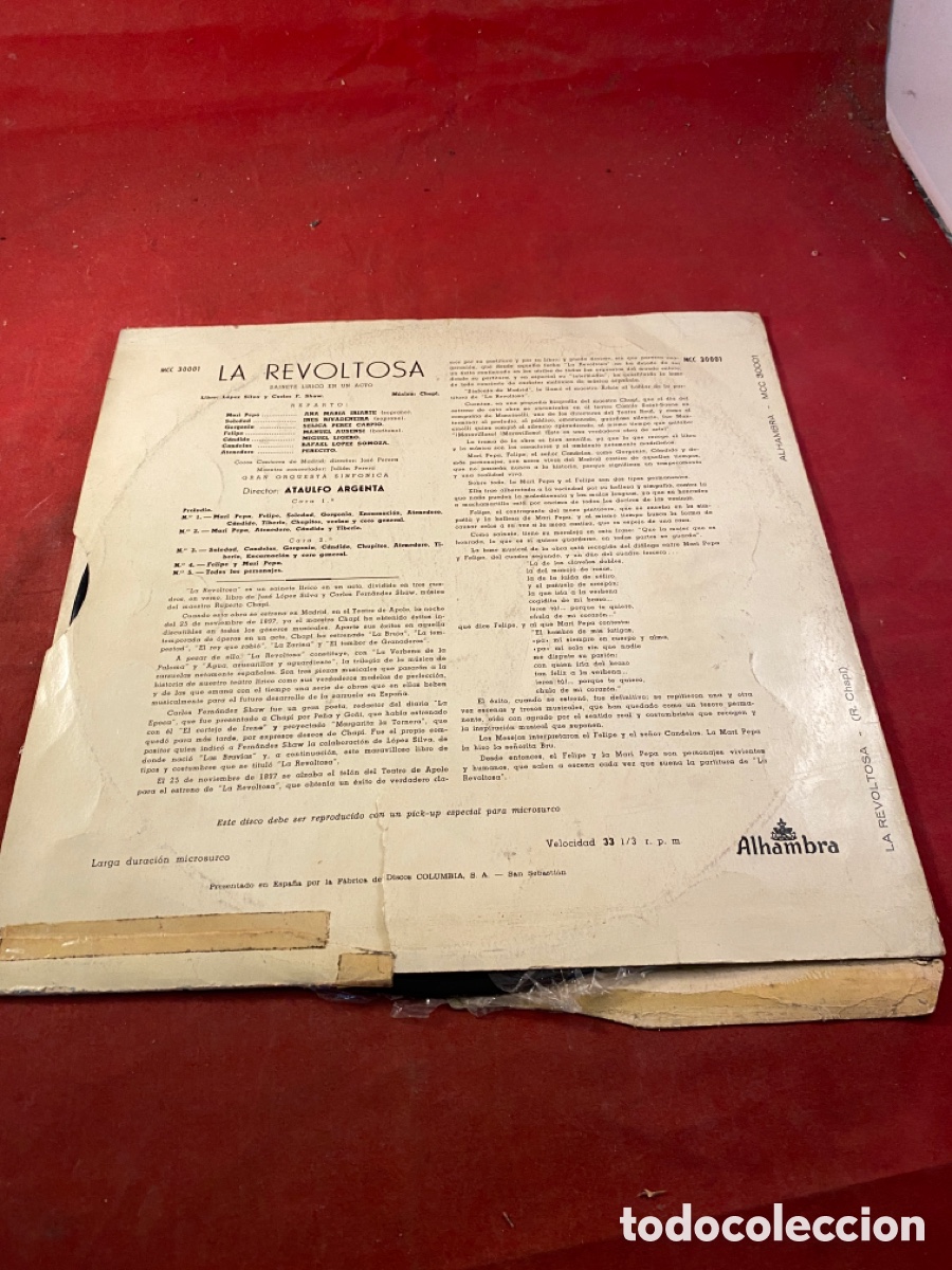 Discos de vinilo: LA REVOLTOSA - Foto 2