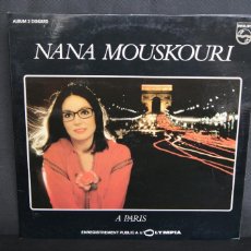 Discos de vinilo: NANA MOUSKOURI A PARIS - DOBLE LP. Lote 374954919