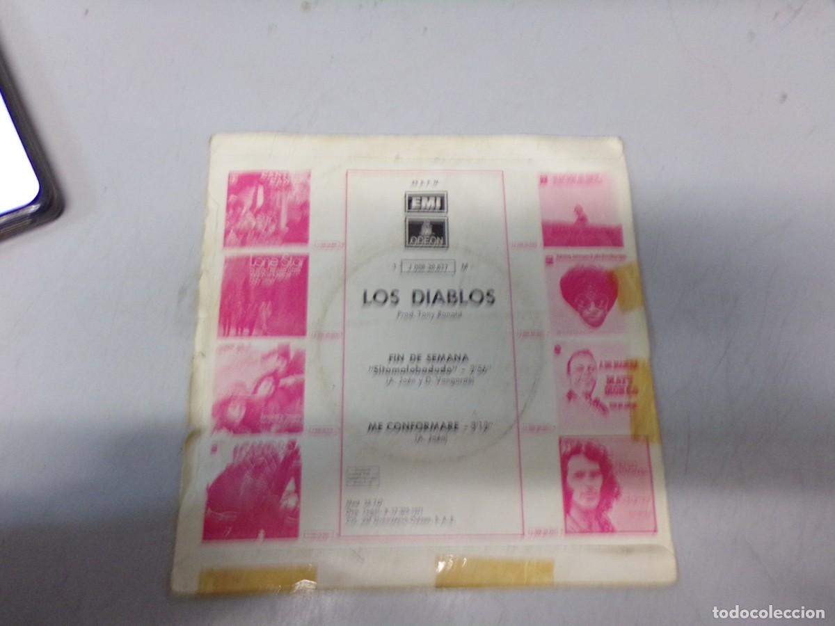 Discos de vinilo: ESTAMOS LIQUIDANDO. los diablos - fin de semana , mne conformare - emi odeon - Foto 2