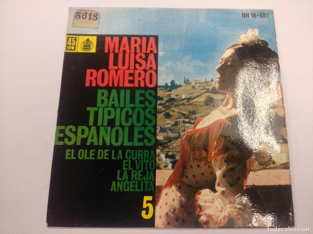 Discos de vinilo: MARIA LUISA ROMERO/EL OLE DE LA CURRA/SINGLE. - Foto 1