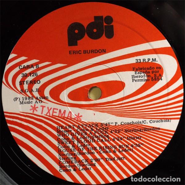 Discos de vinilo: ERIC BURDON - ERIC BURDON - LP 1983 -EDI.ESPA&Ntilde;OLA - Foto 4
