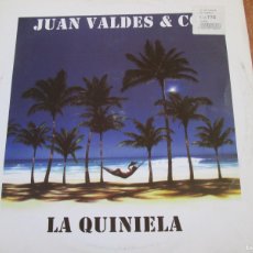 Discos de vinilo: JUAN VALDÉS &CO - LA QUINIELA. MAXI SINGLE, ED ESPAÑOLA 12” 45 RPM. 1998. MAGNÍFICO ESTADO