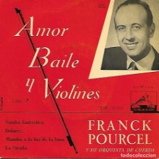Discos de vinilo: AMOR BAILE Y VIOLINES - FRANCK POURCEL Y SU ORQUESTA DE CUERDA - LA VOZ DE SU AMO