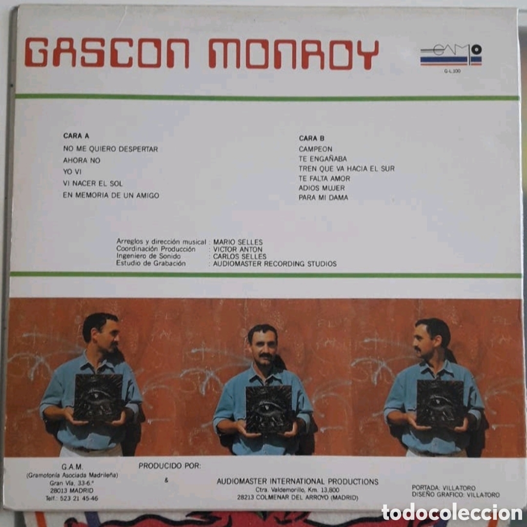Discos de vinilo: Lp Gascon Monroy. Despertar. SIN USAR - Foto 2