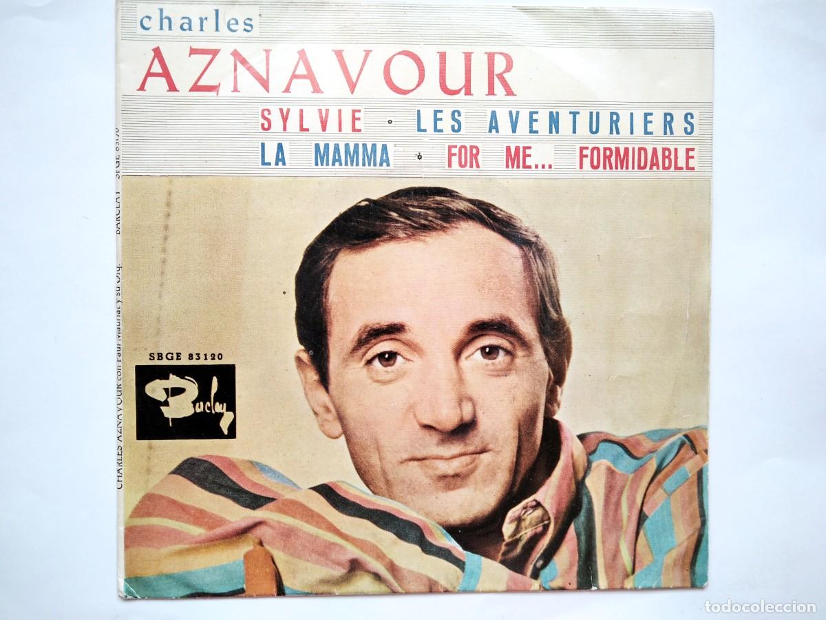 Discos de vinilo: CHARLES AZNAVOUR,SINGLE. - Foto 1