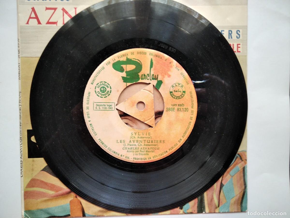 Discos de vinilo: CHARLES AZNAVOUR,SINGLE. - Foto 3