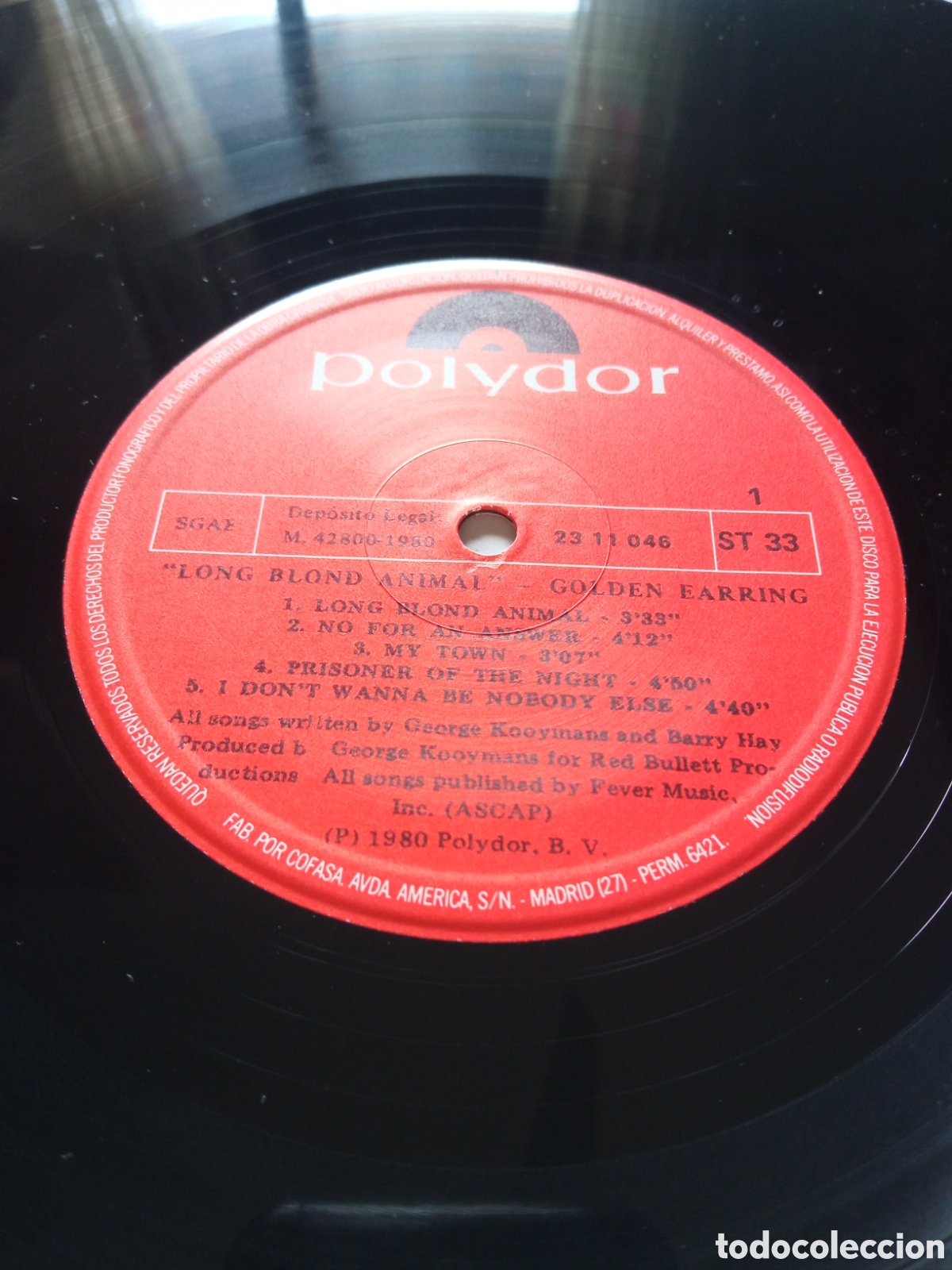 Discos de vinilo: Golden Earring - Long blond animal - Foto 3
