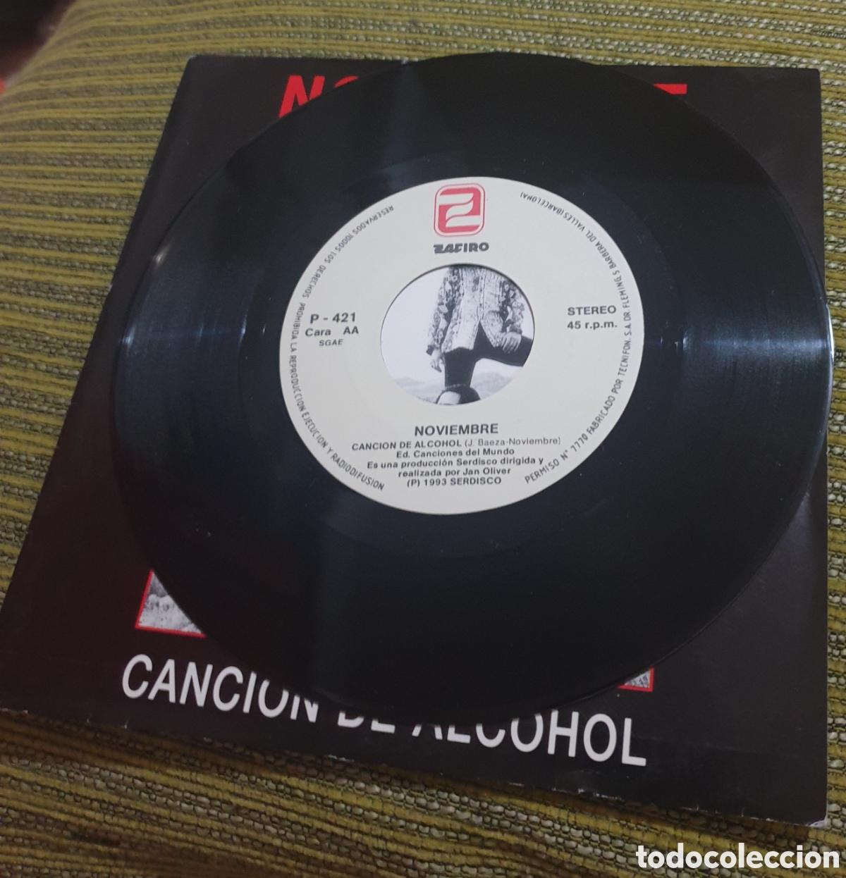 Discos de vinilo: Noviembre - cancion de alcohol - Foto 2
