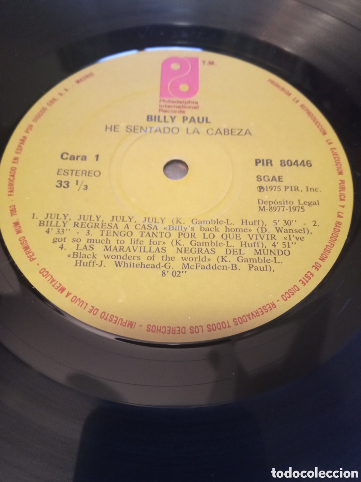 Discos de vinilo: Billy Paul - Got My Head on straigh - Foto 3