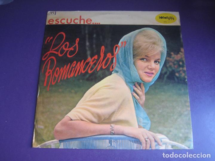 Disques de vinyle: ESCUCHE LOS ROMANCEROS - LP SONOMUSICA COLOMBIA - MELODICA, SERENATAS, MUY POCO USO