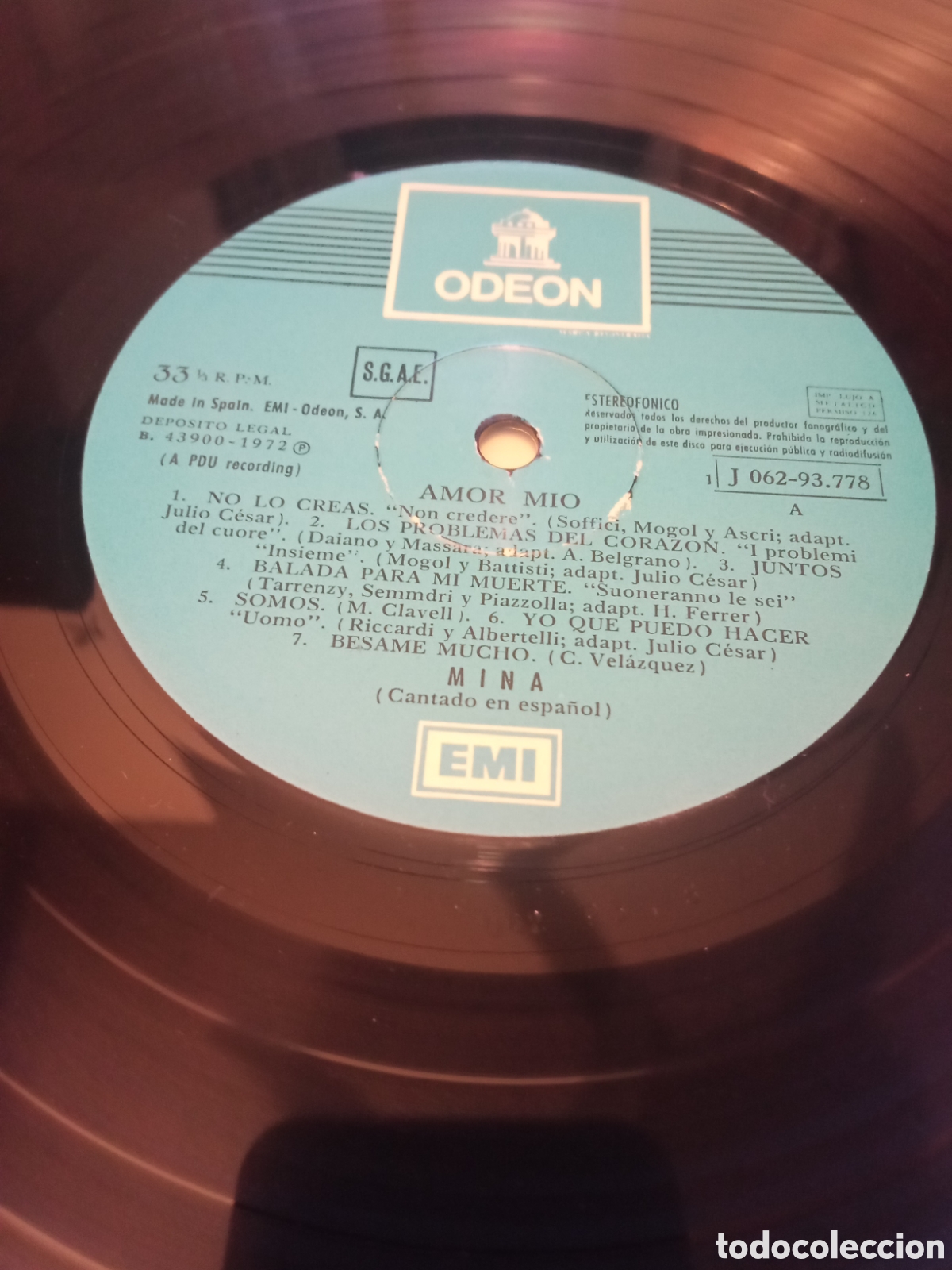 Discos de vinilo: Mina - Amor mio Vinilo Lp - Foto 3