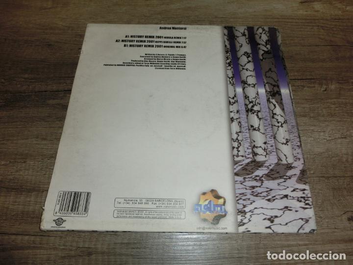 Discos de vinilo: ANDREA MONTORSI - HISTORY REMIX 2001 - Foto 2