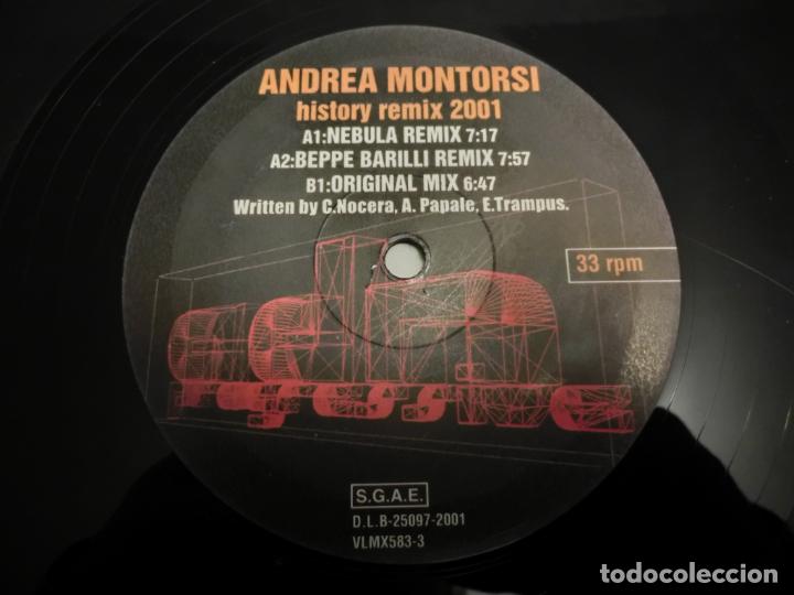 Discos de vinilo: ANDREA MONTORSI - HISTORY REMIX 2001 - Foto 3