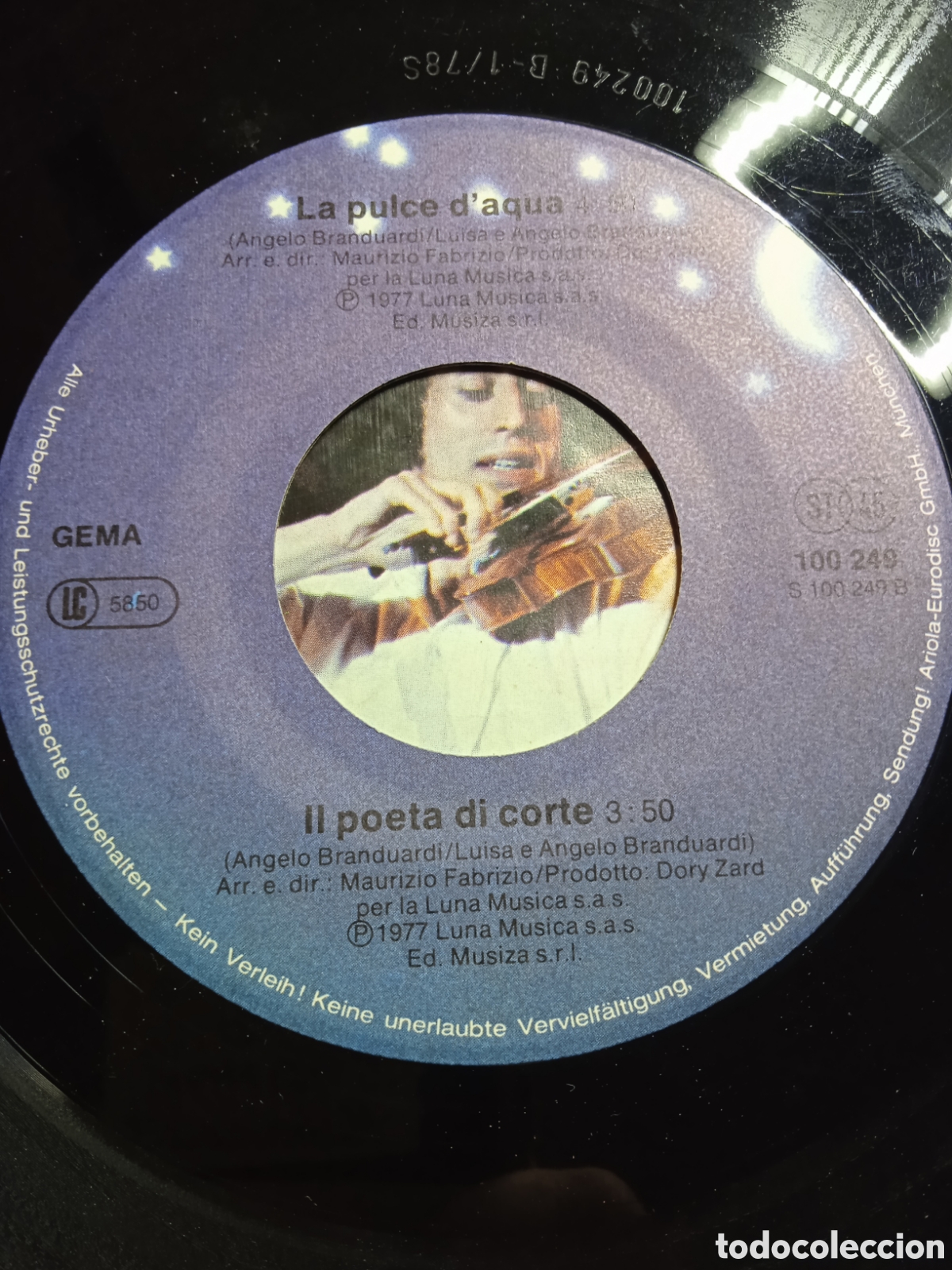 Discos de vinilo: Single 7 &rdquo; &Aacute;ngelo Branduardi.1977.Germany. - Foto 3