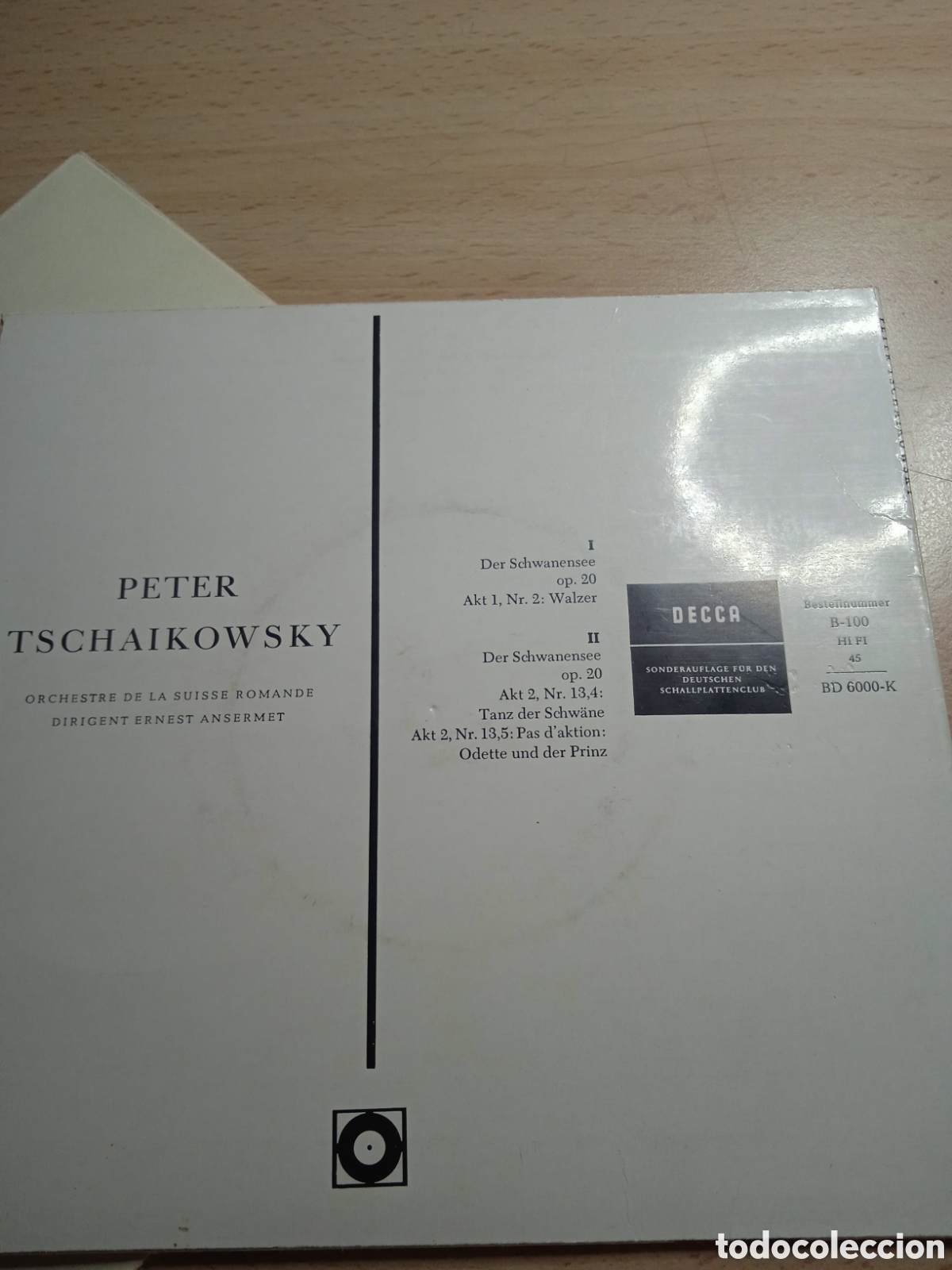Discos de vinilo: Single 7&rdquo; Peter Tschaikowsky.germany.op20. - Foto 3