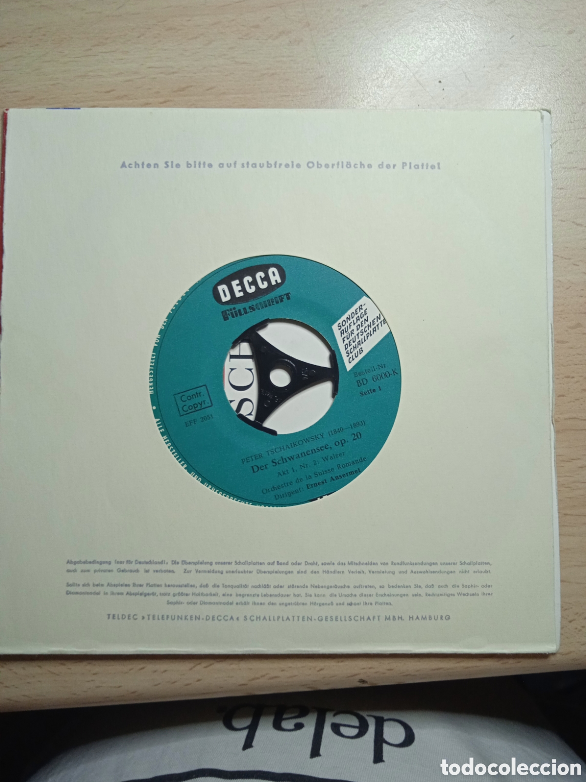 Discos de vinilo: Single 7&rdquo; Peter Tschaikowsky.germany.op20. - Foto 4