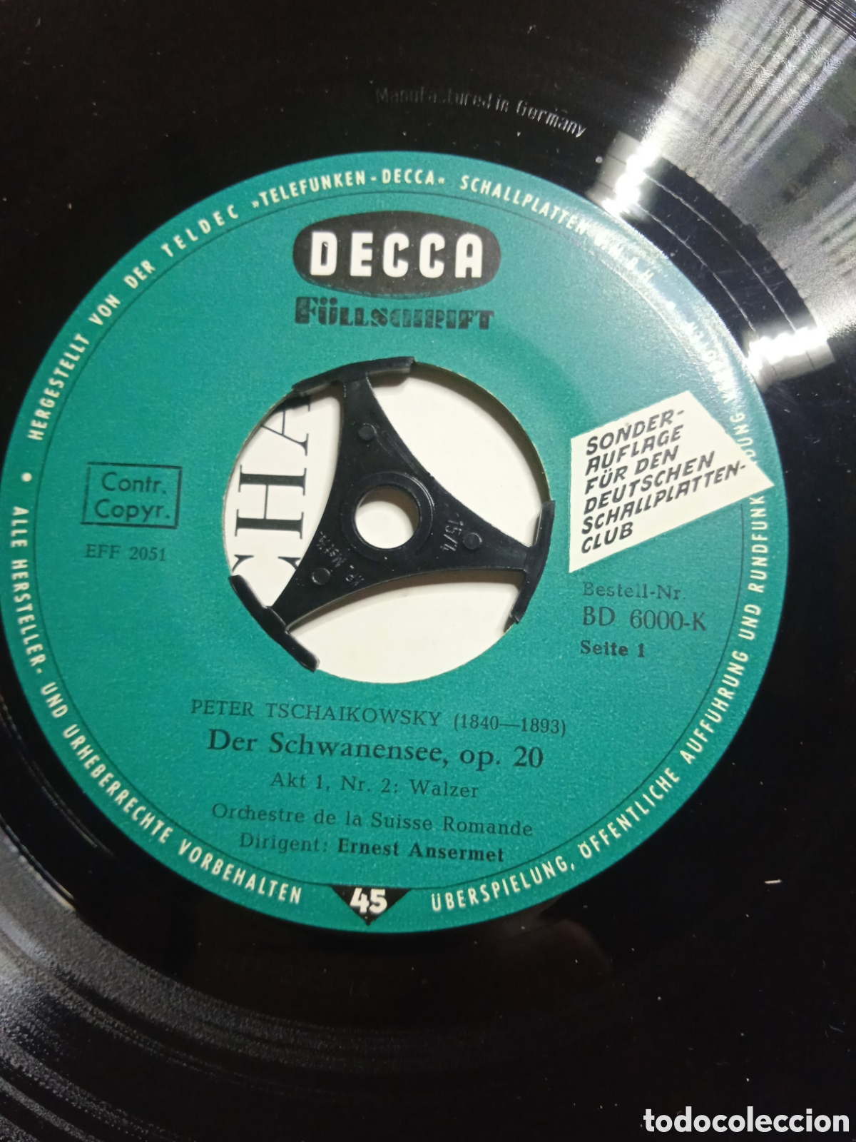 Discos de vinilo: Single 7&rdquo; Peter Tschaikowsky.germany.op20. - Foto 5