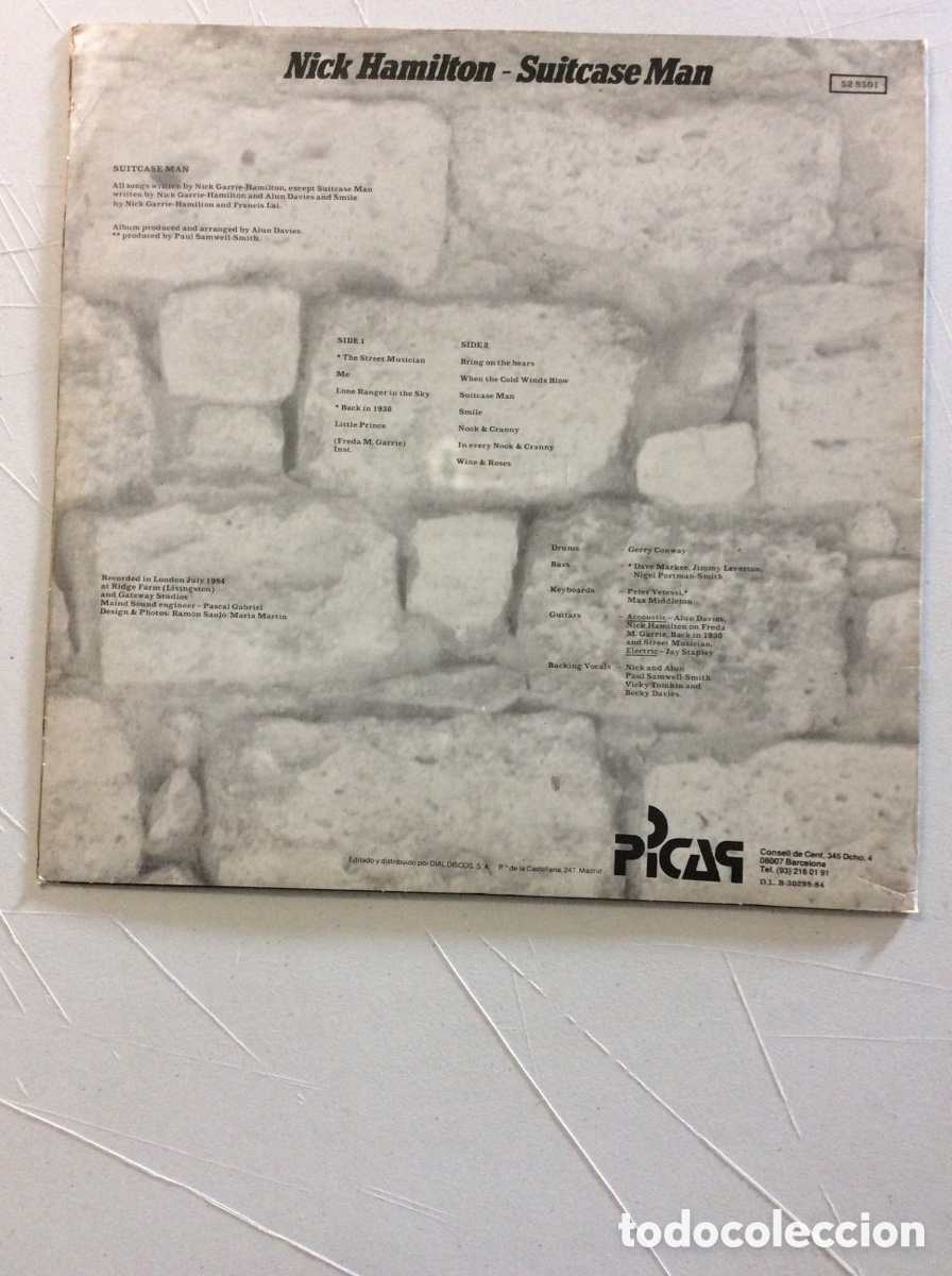 Discos de vinilo: Nick Hamilton. Suitcase Man. - Foto 2